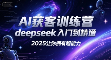 AI获客训练营，deepseek入门到精通，2025让你拥有超能力-冒泡网-兼职资源项目学习教程网