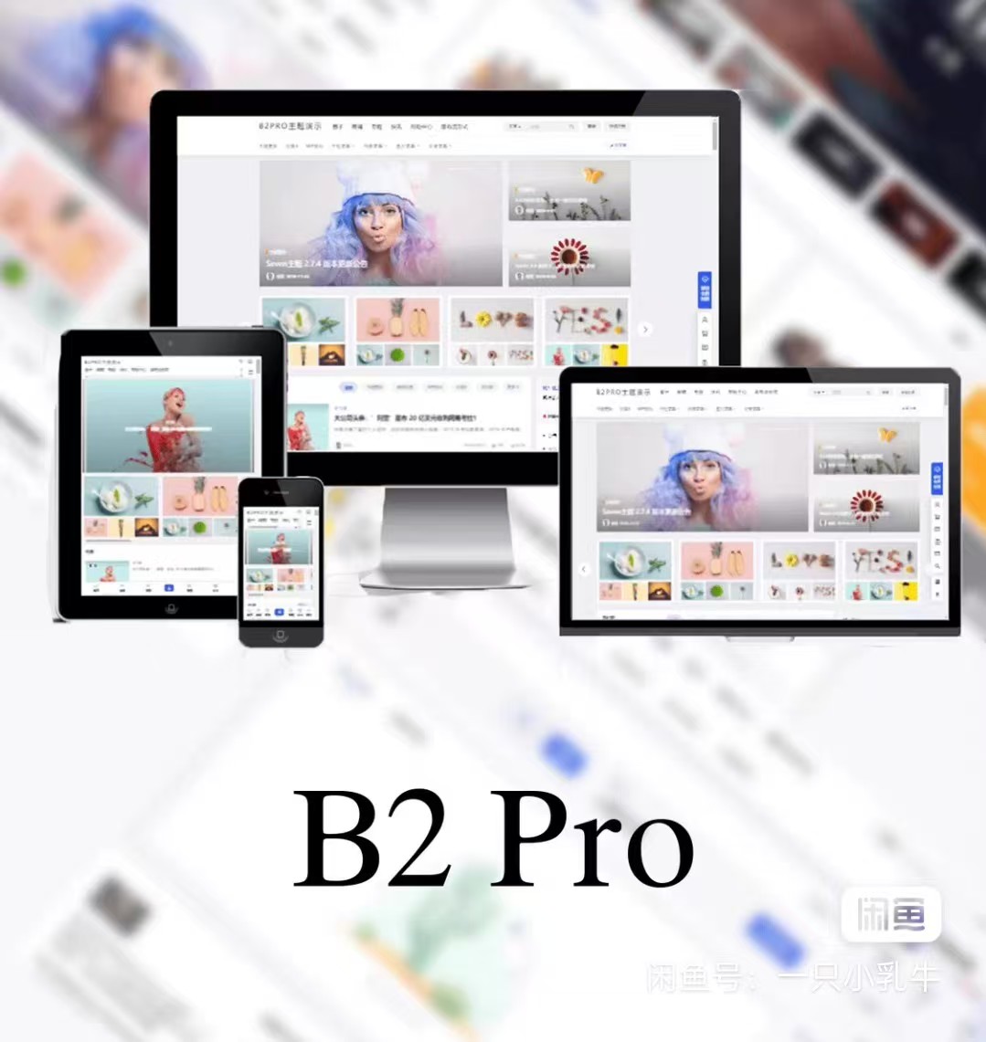 最新版7B2 PRO主题5.4.2 免授权开心版源码-冒泡网-兼职资源项目学习教程网