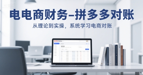 电商财务-拼多多对账，从理论到实操，系统学习电商对账-冒泡网-兼职资源项目学习教程网
