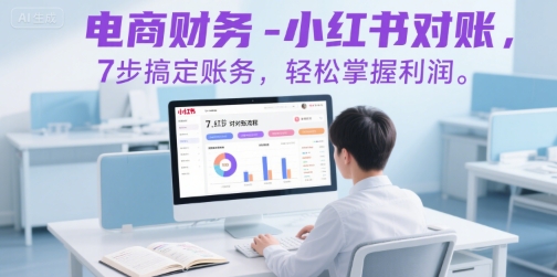 电商财务-小红书对账，7步搞定账务，轻松掌握利润-冒泡网-兼职资源项目学习教程网